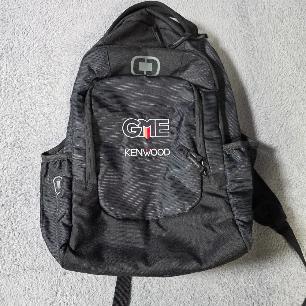 Ogio Laptop Backpack Black GME Kenwood Embroidered Tech Travel Bag